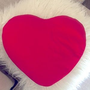 Pink squishy heart pillow